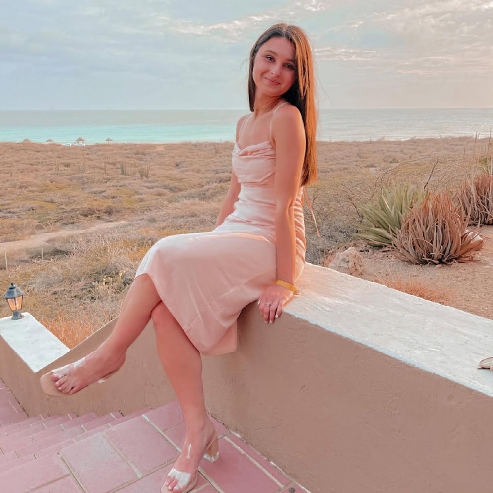 Pale Pink Midi dress from Forever 21